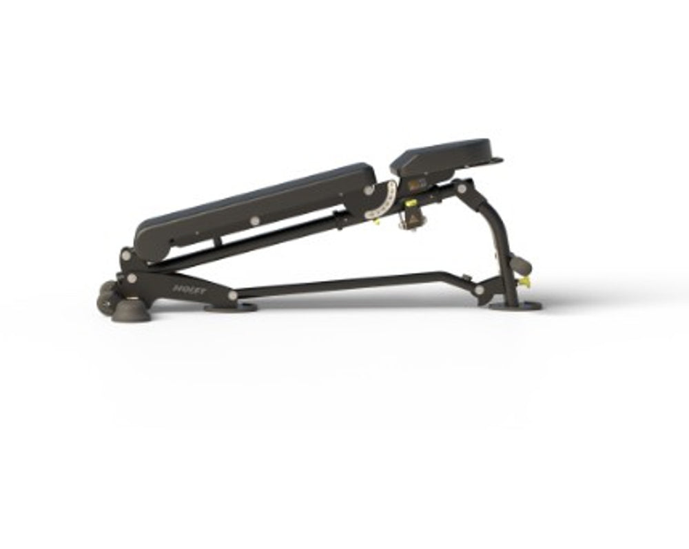 Fitness Hoist HF 5167 7 Position Folding FID Bench - New Matte Black Color