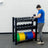 Side view of the PRx freestanding storage frame in black powder coat