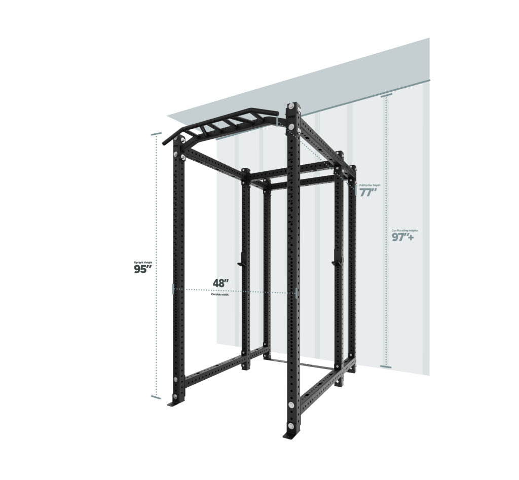 Build Limitless 6-Post Rack with barbell and plate storage