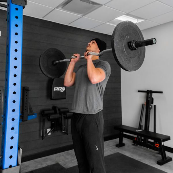 PRx Hammerhead Rackable Curl Bar in use for curls