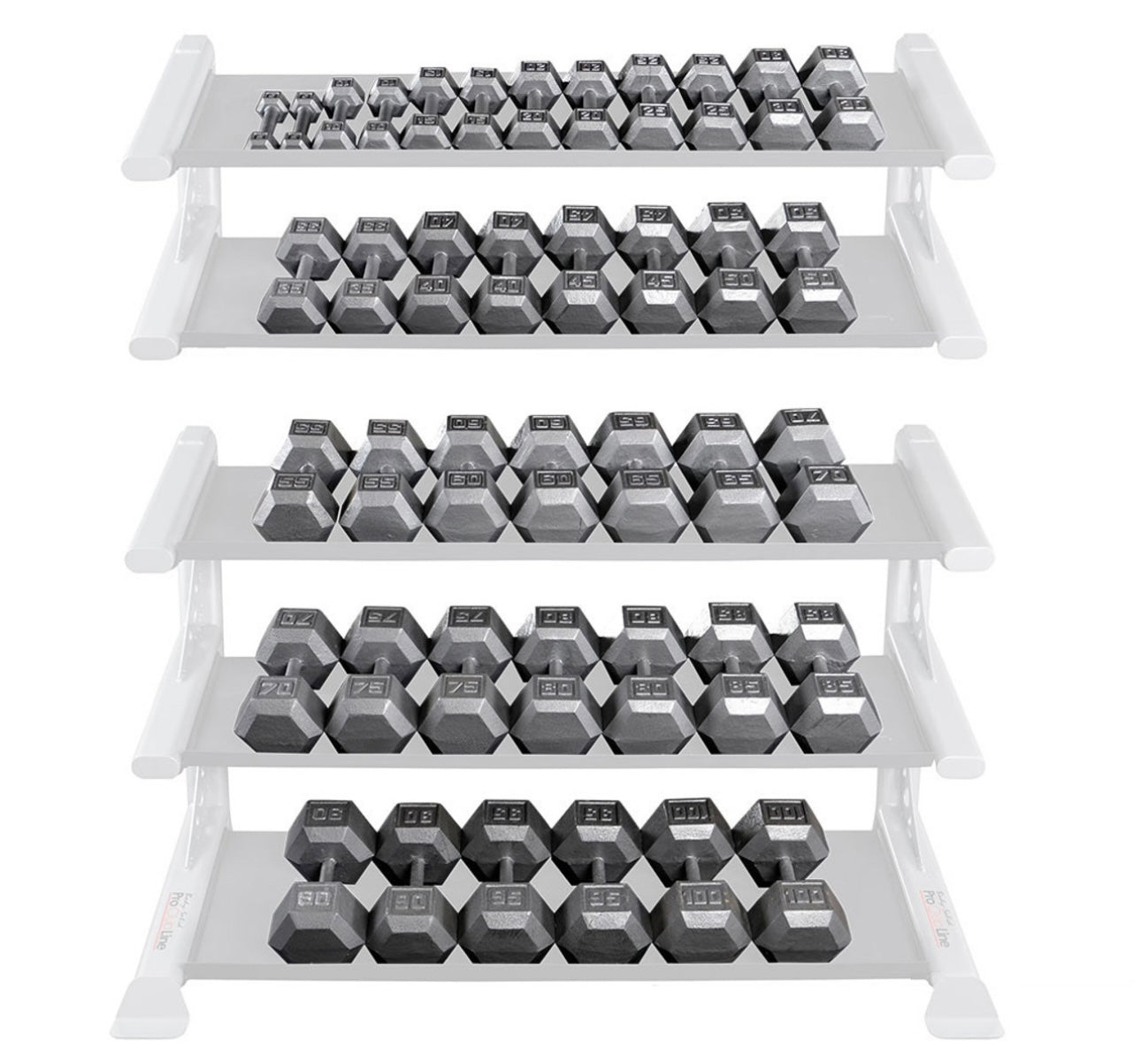 Body-Solid Cast Iron Hex Dumbbell Sets