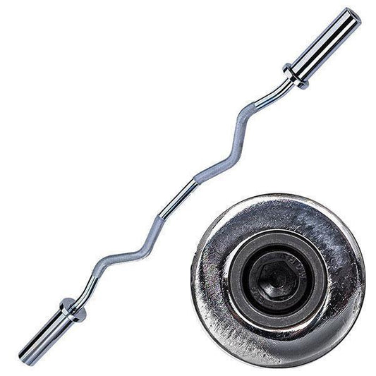 Body-Solid Olympic Curl Bar, Chrome