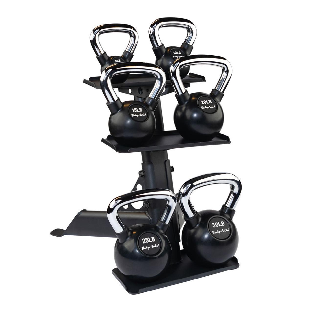 Body-Solid 3-Tier Kettlebell Rack