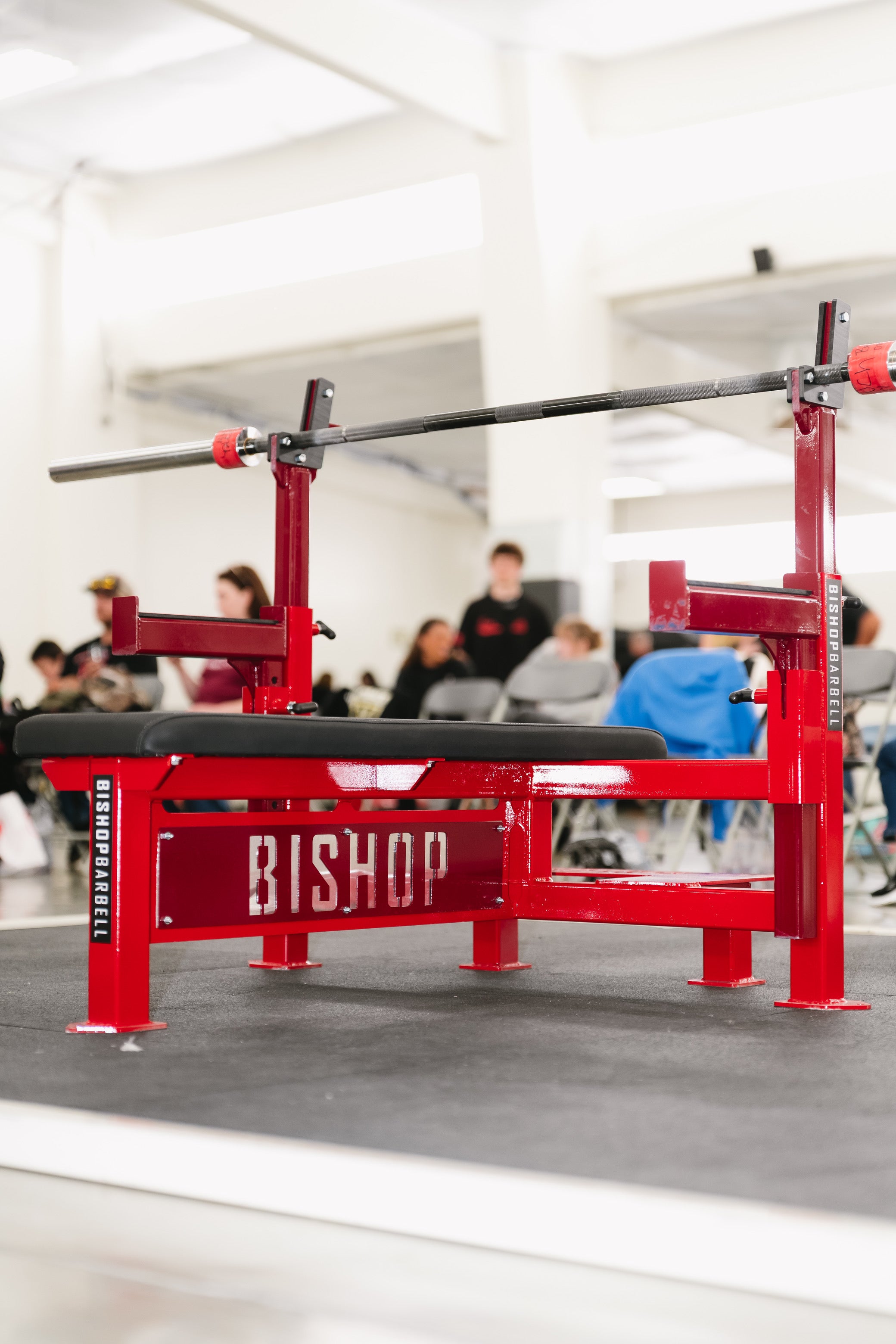 Bishop Barbell Commercial Flat Bench Press -Used once at powerlifting meet