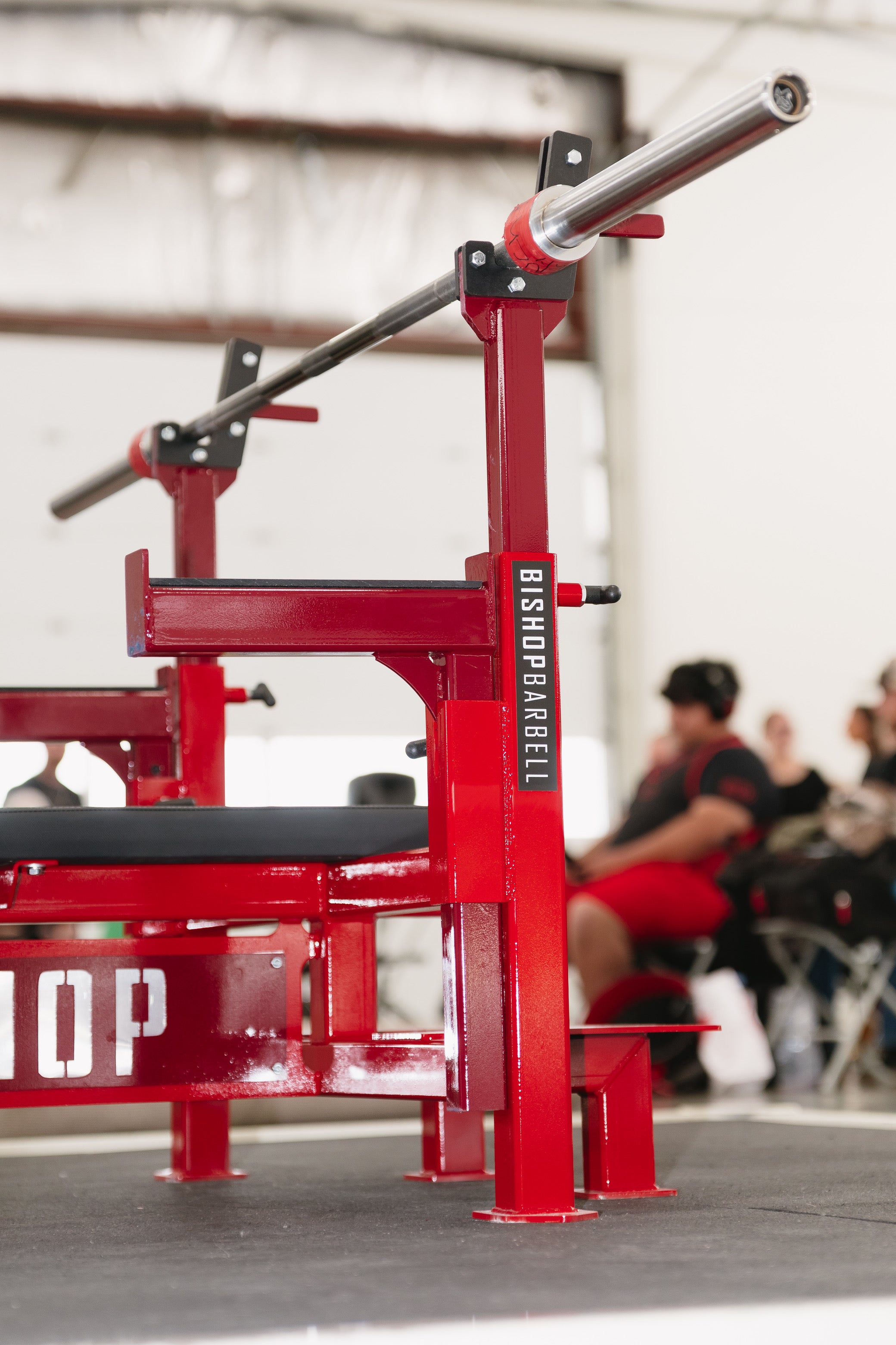 Bishop Barbell Commercial Flat Bench Press -Used once at powerlifting meet
