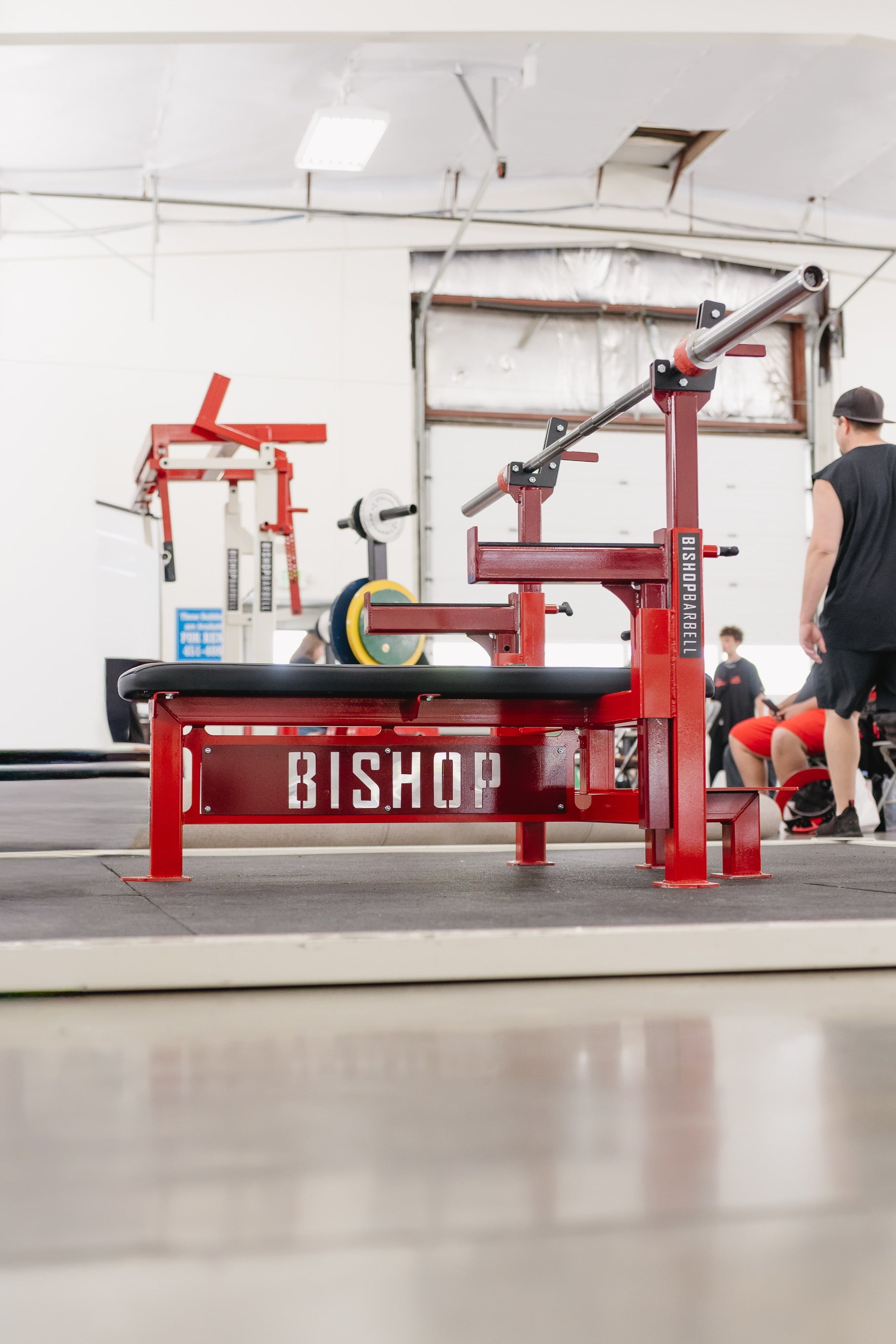 Bishop Barbell Commercial Flat Bench Press -Used once at powerlifting meet