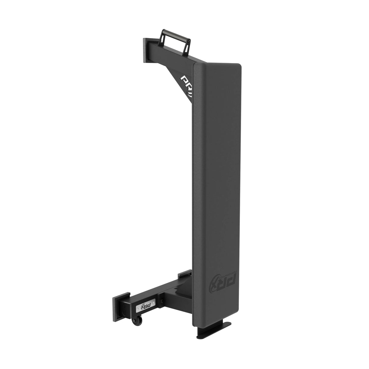 PRx Anchor Weight Bench angled view showing frame and wheels
