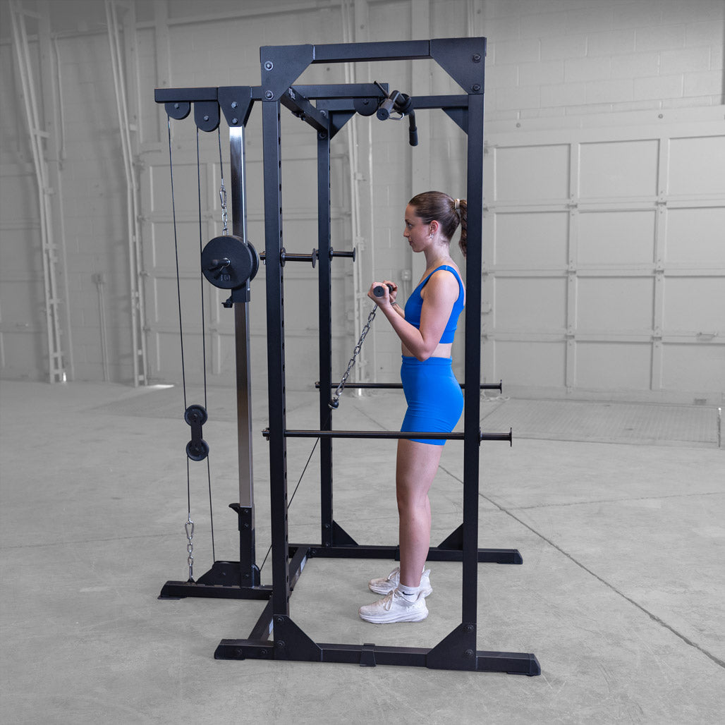 Body-Solid Best Fitness BFLA100B Power Rack Lat Attachment - view 3
