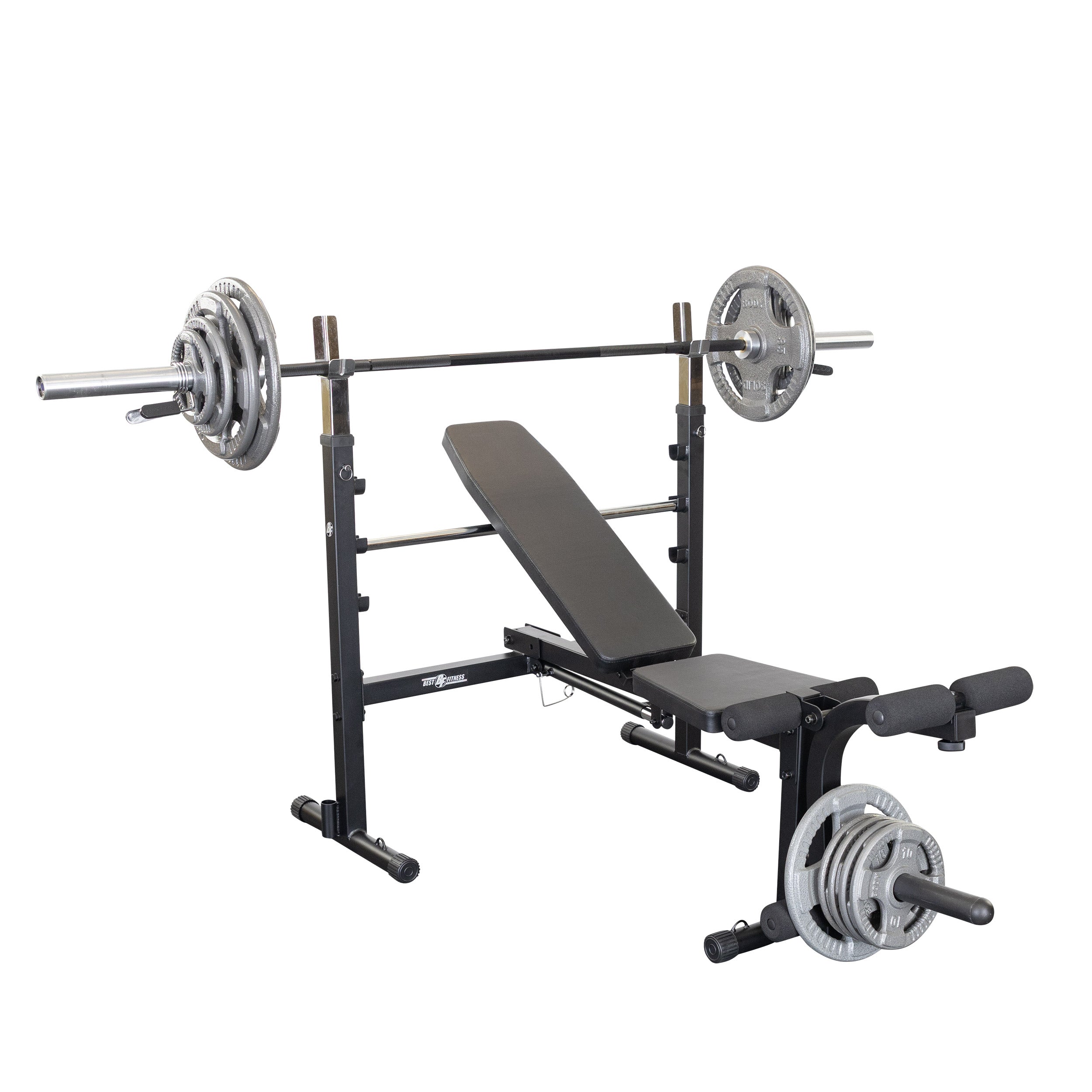 Body-Solid Best Fitness BFOB10B Olympic Bench with Leg Developer - view 4