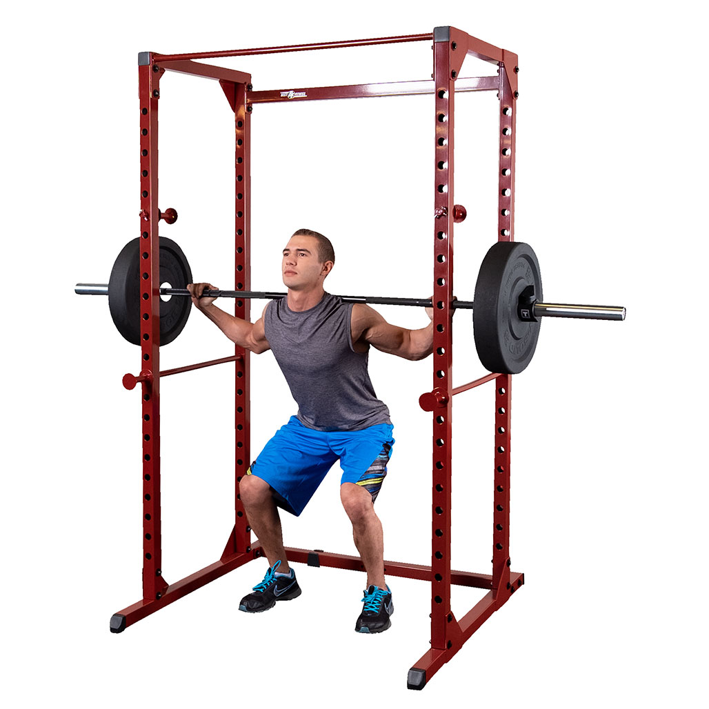 Body-Solid Best Fitness BFPR100 Power Rack - Red - view 8