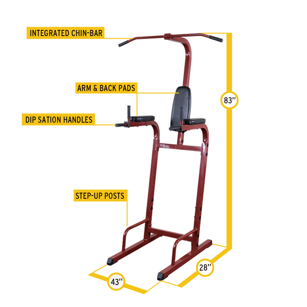 Body-Solid Best Fitness BFVK10B Vertical Knee Raise - view 2