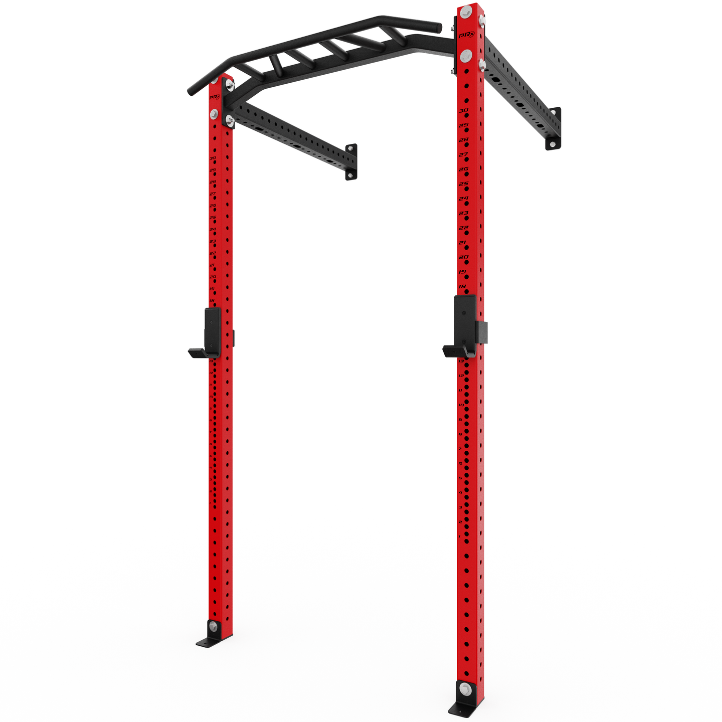 PRx Build Limitless Wall-Mount Rack in Red