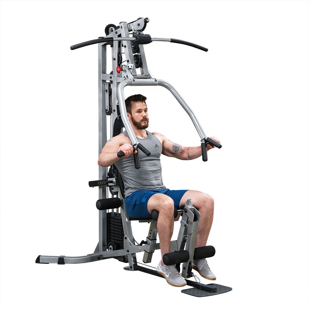 Powerline BSG10X Multi-Station Home Gym - in use