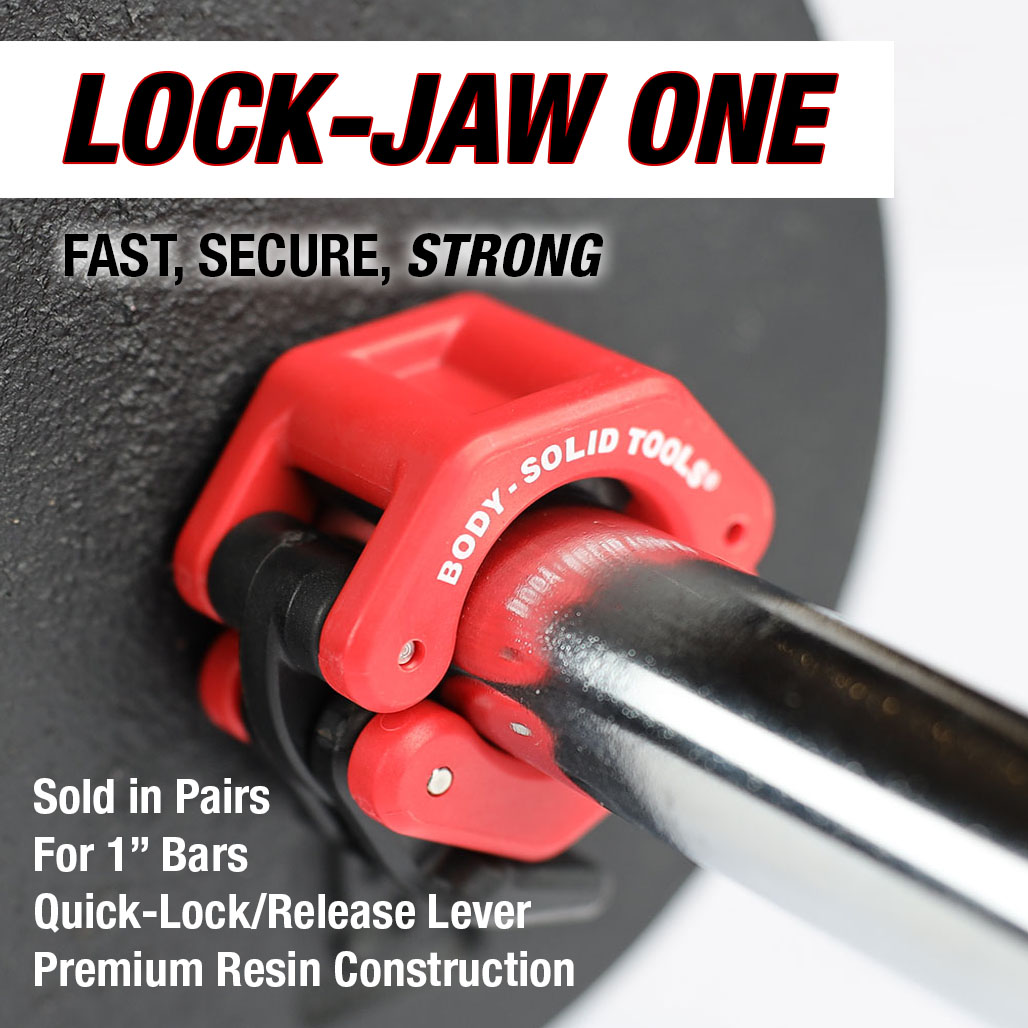 Body-Solid Tools Lock-Jaw Barbell Collars