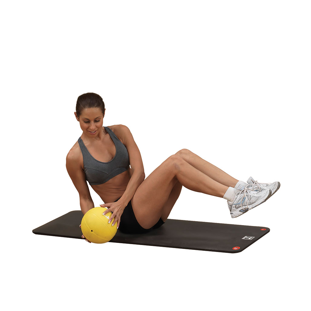 Body Solid Tools Hanging Foam Exercise Mat - In use