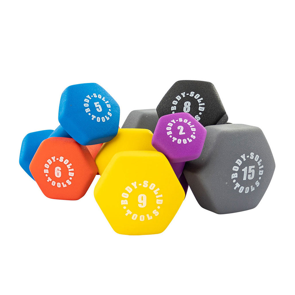 Body-Solid Tools Neoprene Dumbbell Set