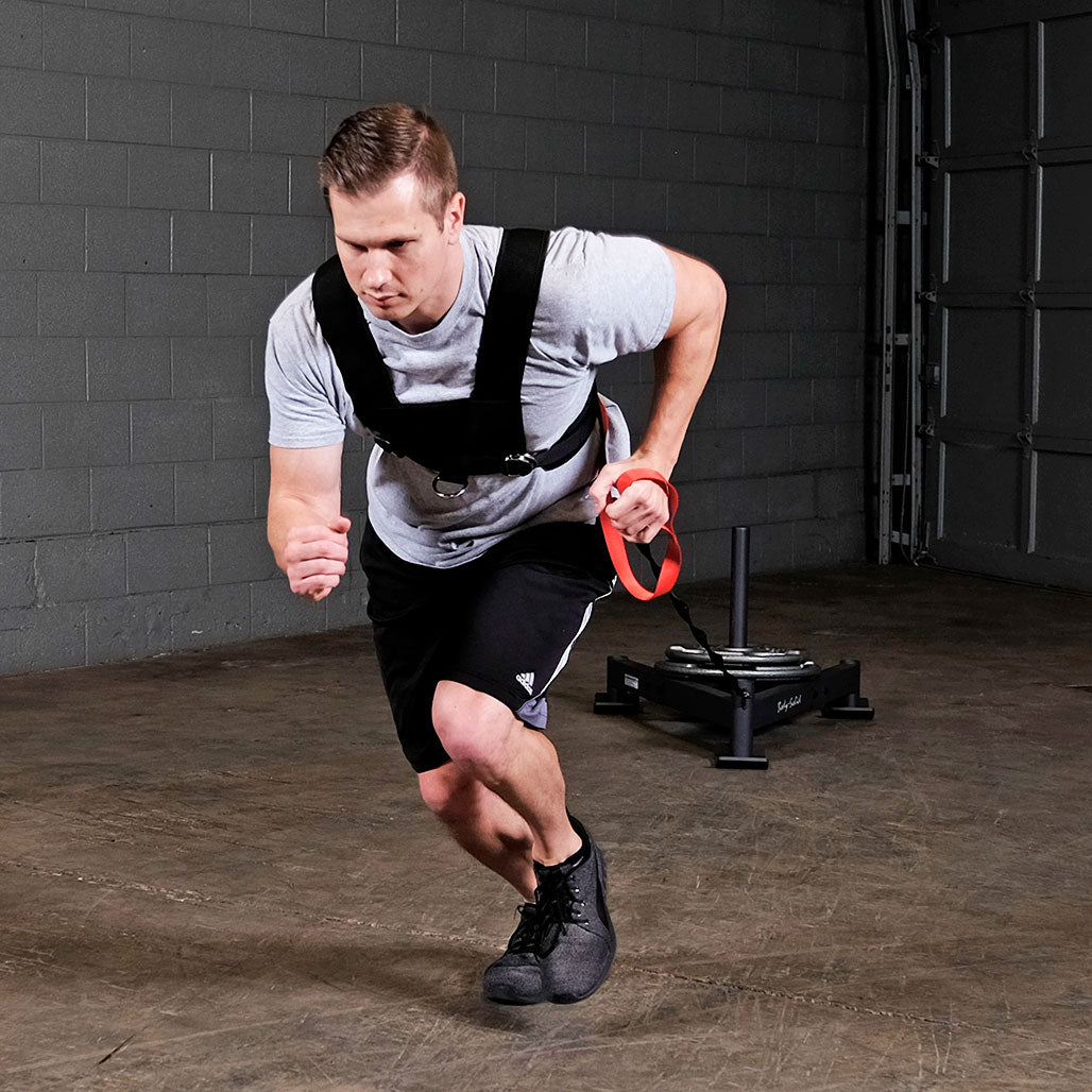 Body-Solid Tools Sled Harness - buckle detail
