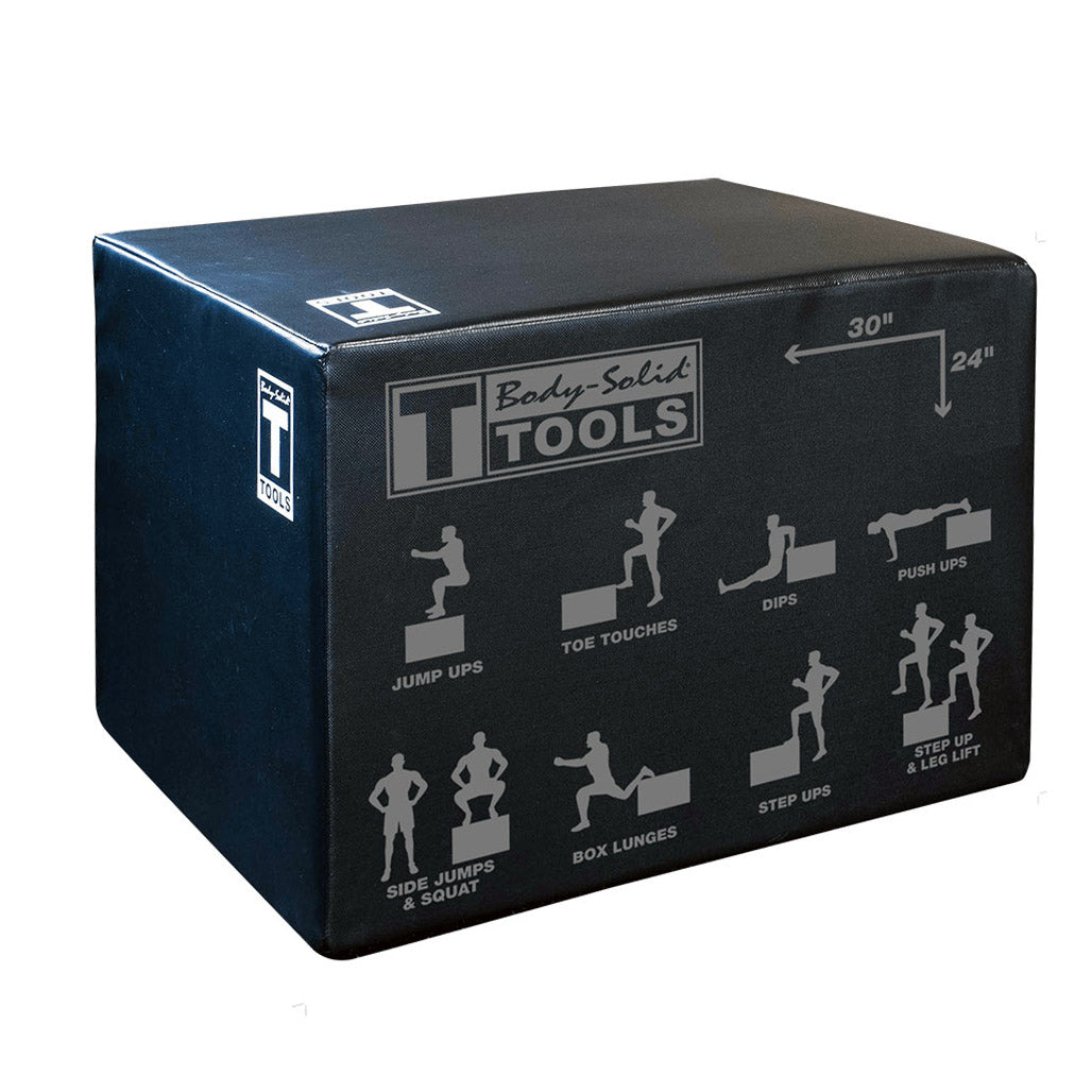 Body-Solid Tools 3-Way Soft Plyo Box 20 x 24 x 30 inch - product view