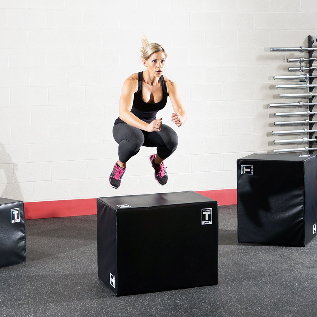 Body-Solid Tools 3-Way Soft Plyo Box 20 x 24 x 30 inch - exercise