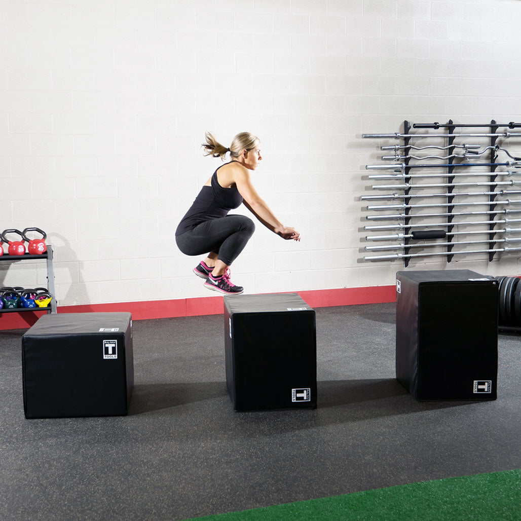 Body-Solid Tools 3-Way Soft Plyo Box 20 x 24 x 30 inch - exercise