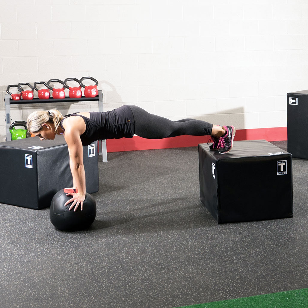 Body-Solid Tools 3-Way Soft Plyo Box 20 x 24 x 30 inch - exercise