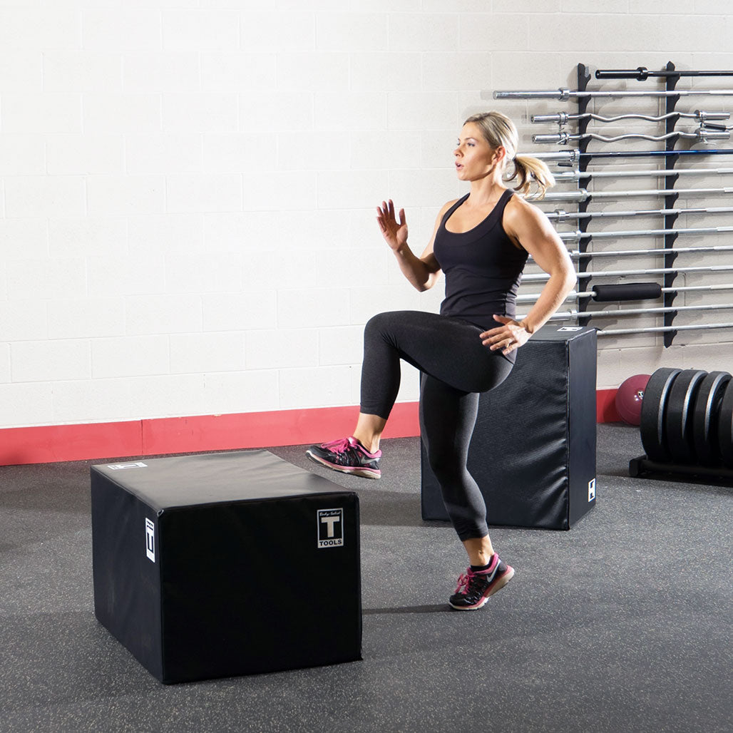 Body-Solid Tools 3-Way Soft Plyo Box 20 x 24 x 30 inch - exercise