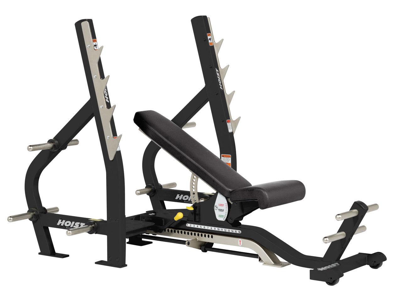 Hoist Fitness CF 2179B Commercial (3) Way Flat Incline Decline Bench