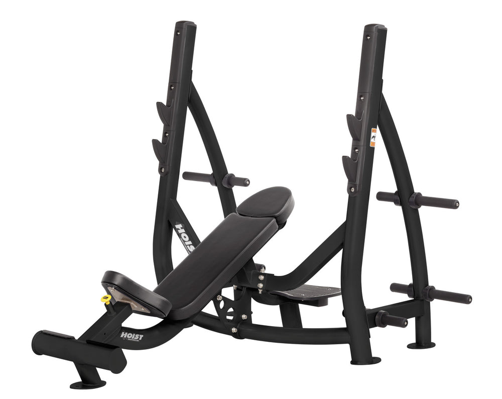 Hoist Fitness CF 3172 Commercial Incline Olympic Bench with Storage