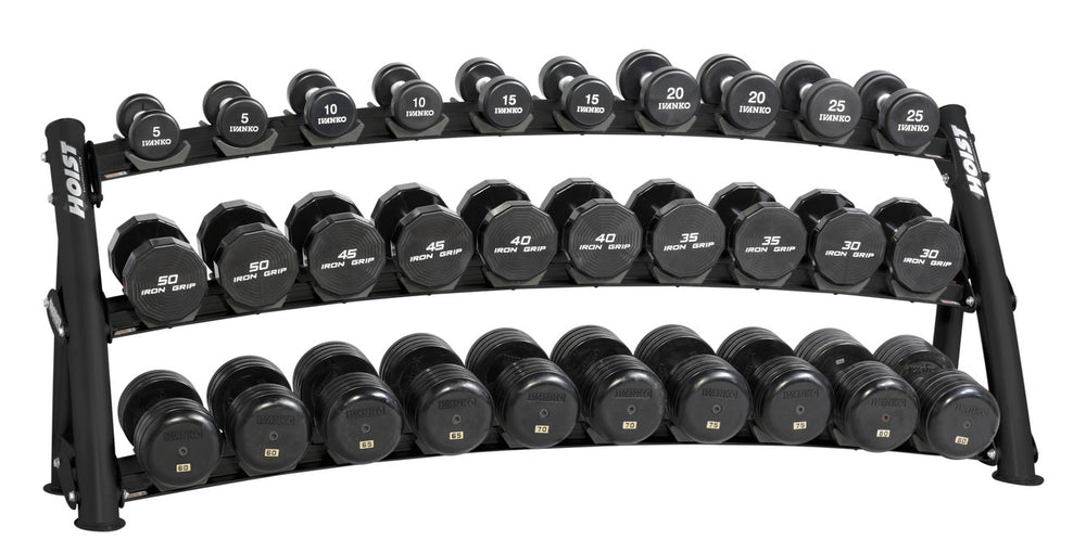 Hoist Fitness CF 3461-3 Commercial (3) Tier Horizontal Dumbbell Rack