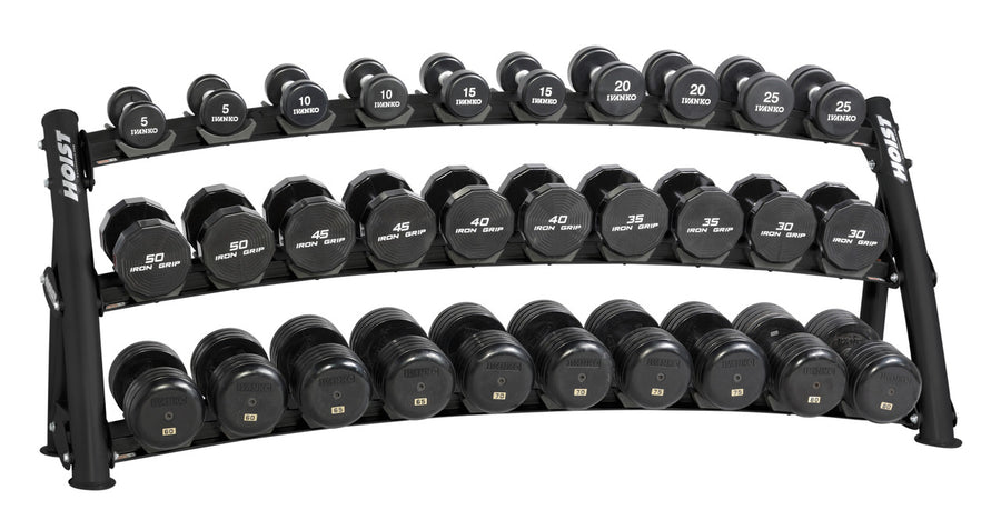 Hoist Fitness CF 3461-3 Commercial (3) Tier Horizontal Dumbbell Rack