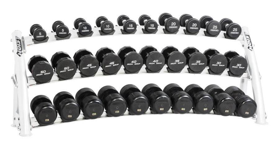 Hoist Fitness CF 3461-3 Commercial (3) Tier Horizontal Dumbbell Rack