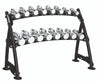 Hoist Fitness CF 3462-2 Commercial (2) Tier Horizontal Beauty Dumbbell Rack
