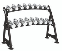Hoist Fitness CF 3462-2 Commercial (2) Tier Horizontal Beauty Dumbbell Rack