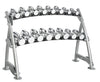 Hoist Fitness CF 3462-2 Commercial (2) Tier Horizontal Beauty Dumbbell Rack