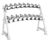 Hoist Fitness CF 3462-2 Commercial (2) Tier Horizontal Beauty Dumbbell Rack