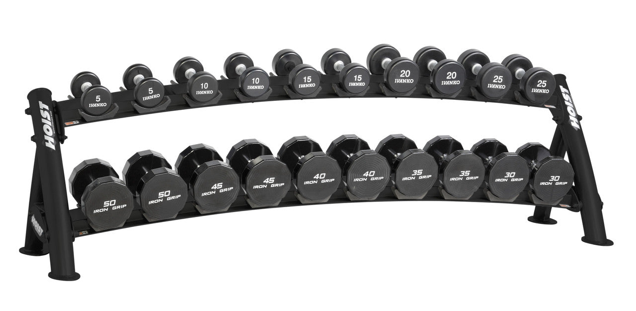 Hoist Fitness CF 3461-2 Commercial (2) Tier Horizontal Dumbbell Rack