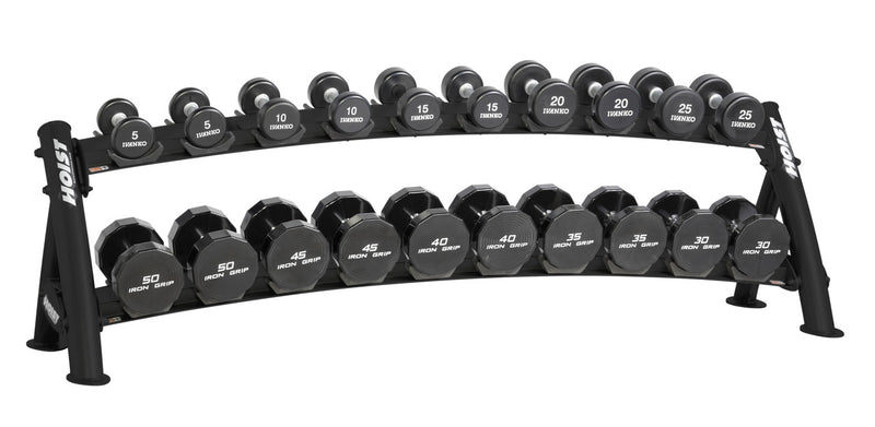 Hoist Fitness CF 3461-2 Commercial (2) Tier Horizontal Dumbbell Rack