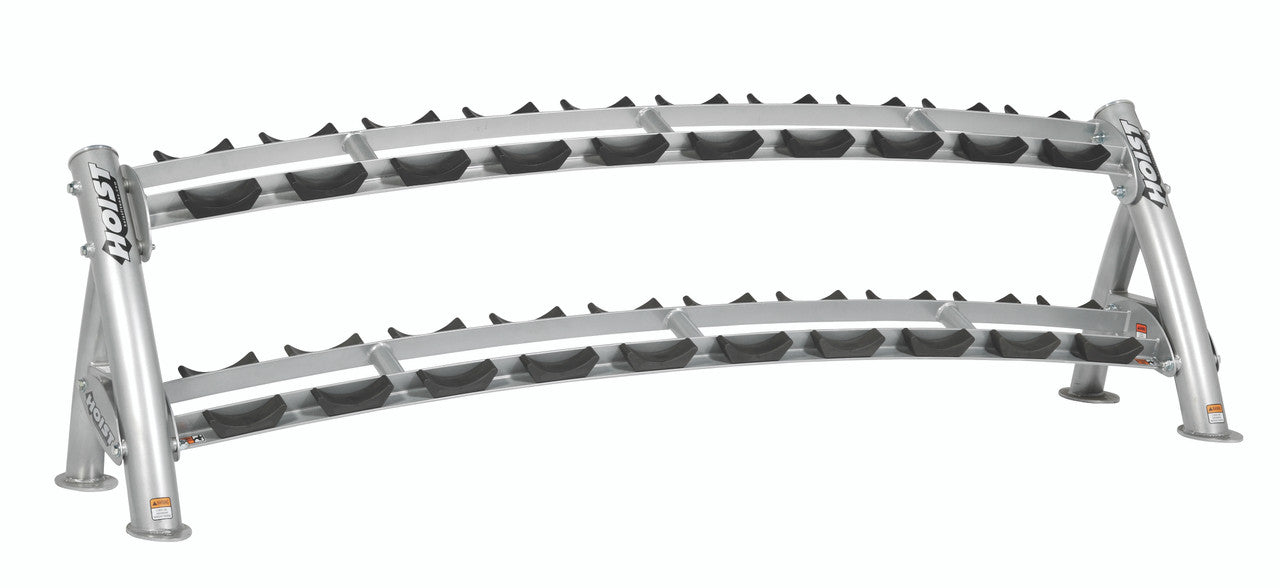 Hoist Fitness CF 3461-2 Commercial (2) Tier Horizontal Dumbbell Rack