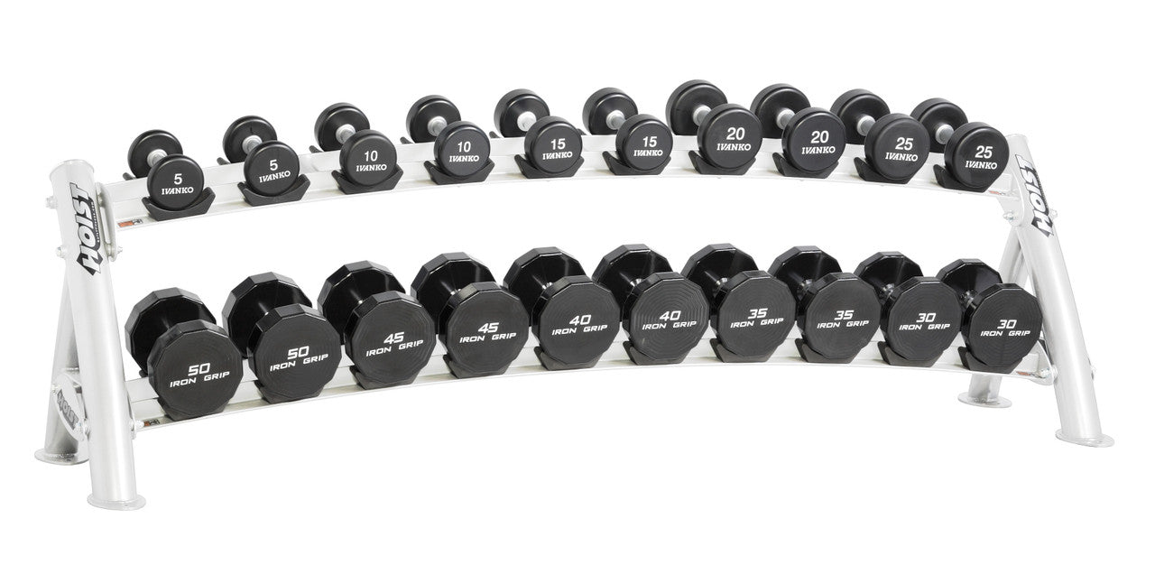 Hoist Fitness CF 3461-2 Commercial (2) Tier Horizontal Dumbbell Rack