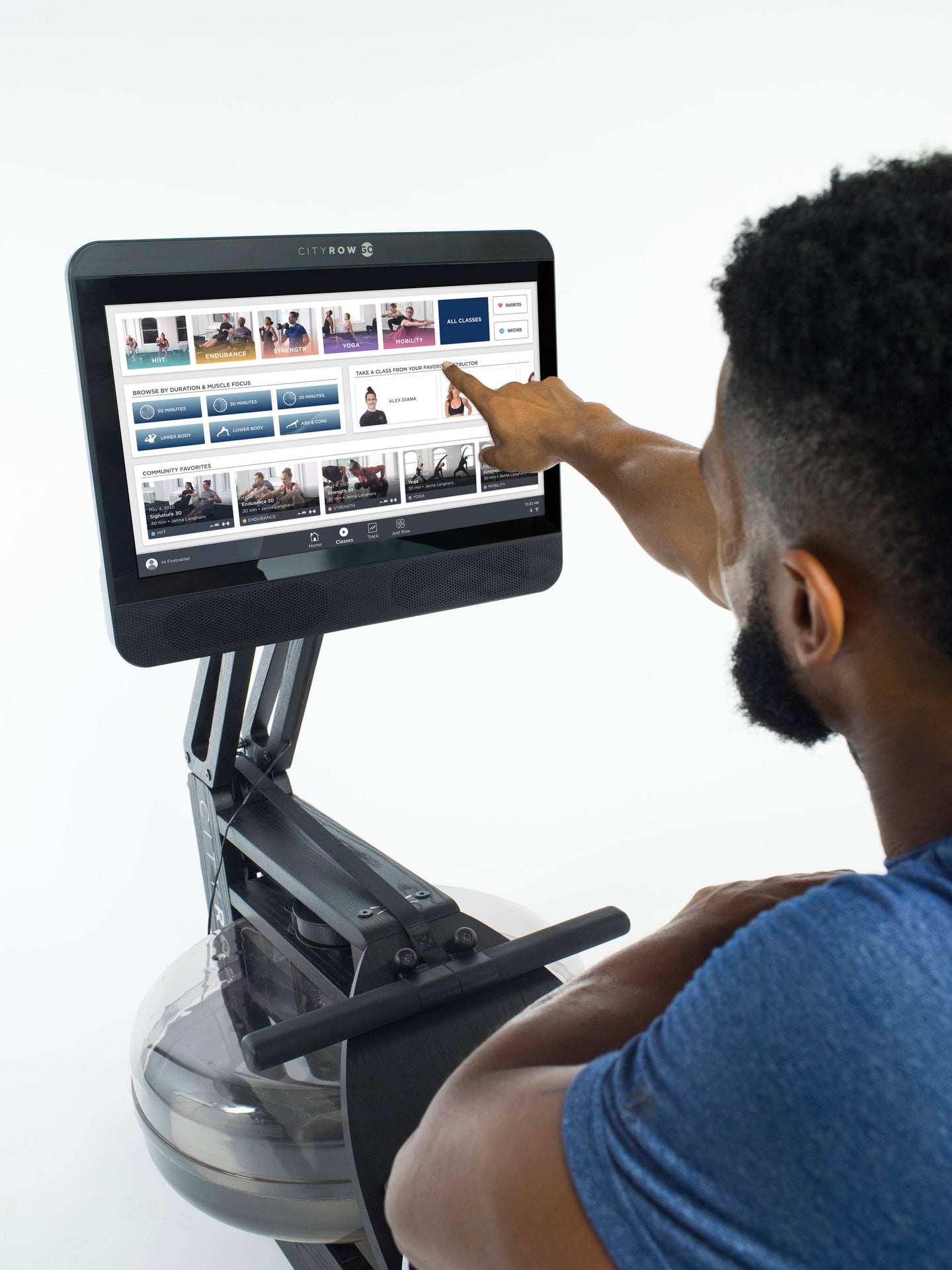 WaterRower HYBRID CityRow Connect CHERRY Rowing Machine