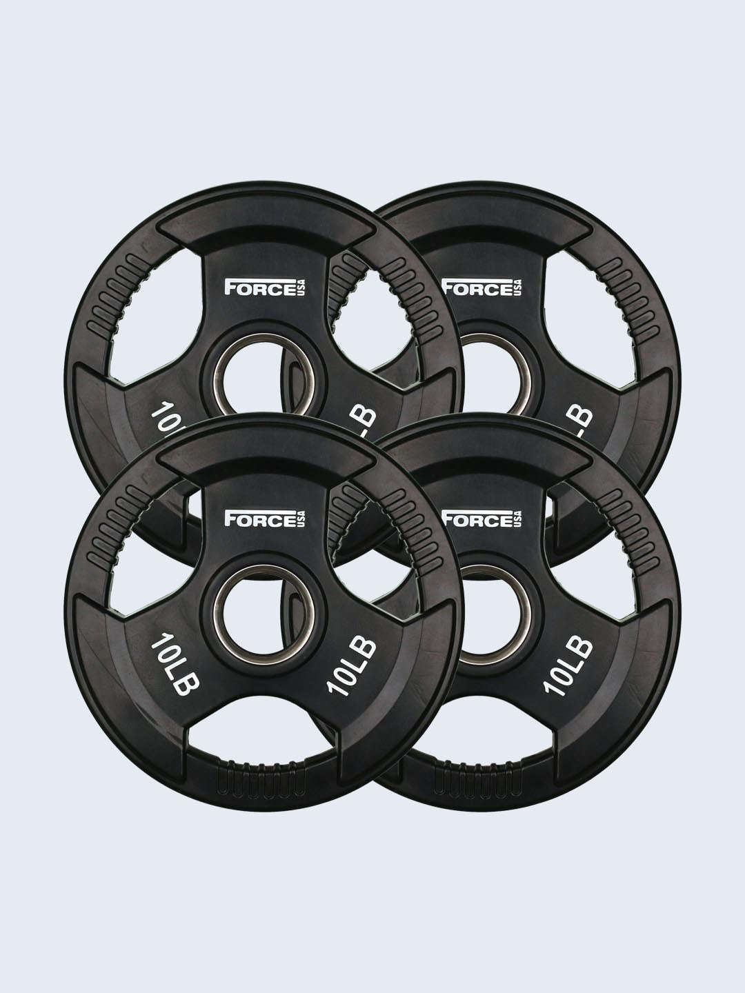 Force USA Color Rubber Coated Olympic Weight Plates - LB