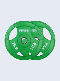 Force USA Color Rubber Coated Olympic Weight Plates - LB