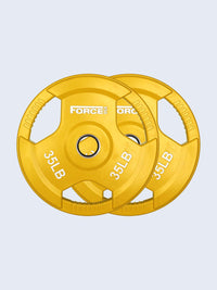 Force USA Color Rubber Coated Olympic Weight Plates - LB
