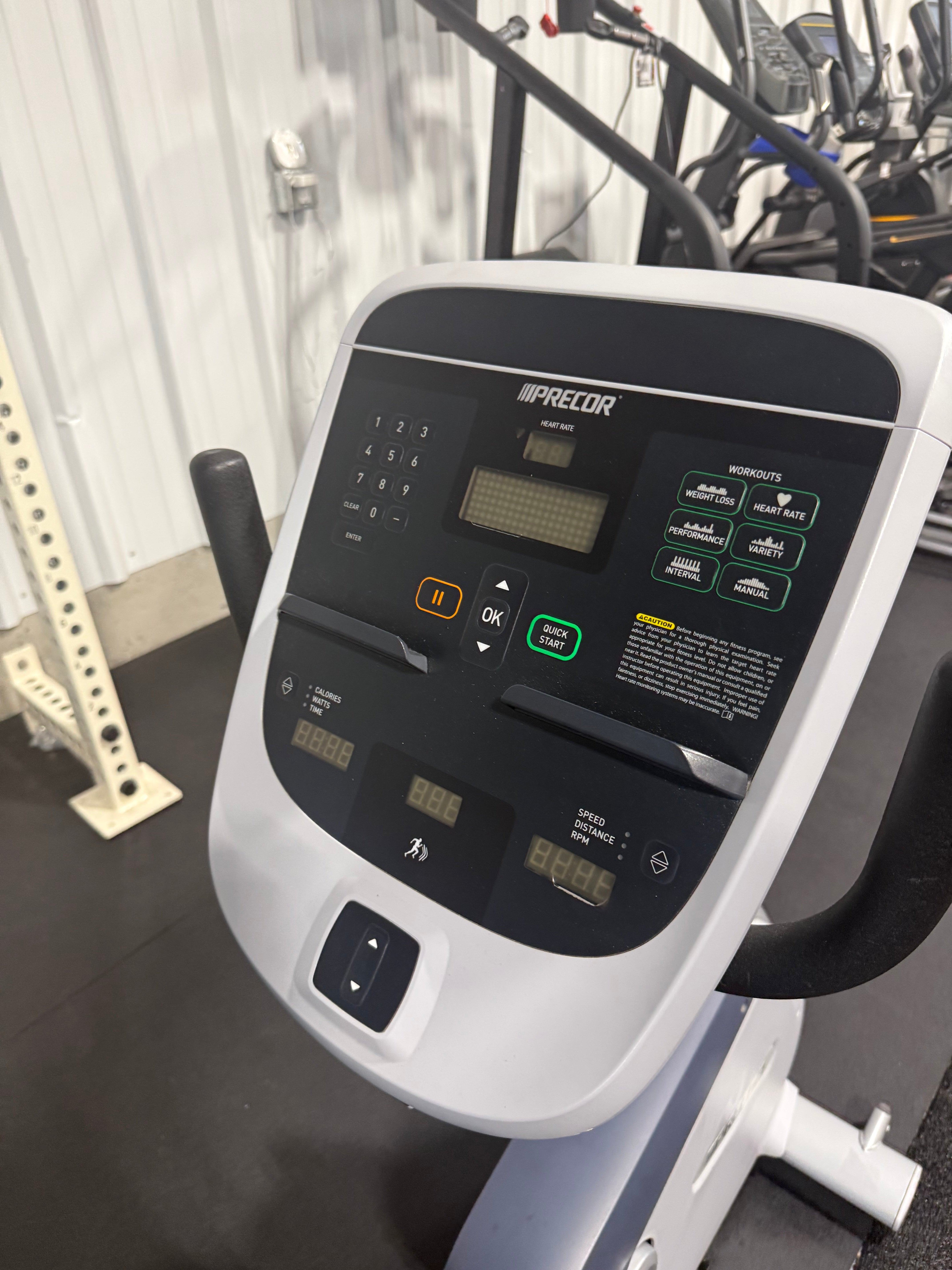 Precor RBK 815 Recumbent Bike w/p10 Console (Certified Pre-Owned)