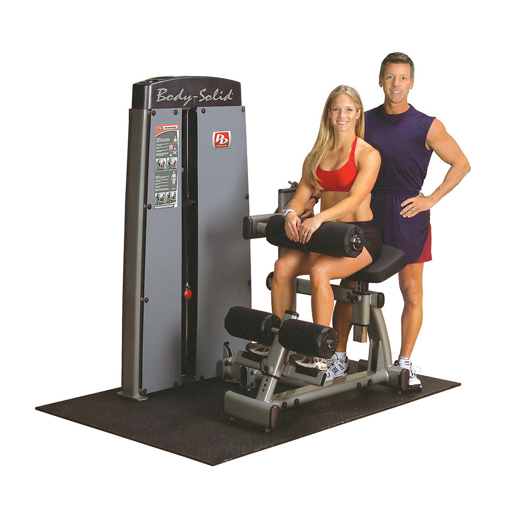 Body-Solid ProDual Ab Back Machine with Weight Stack