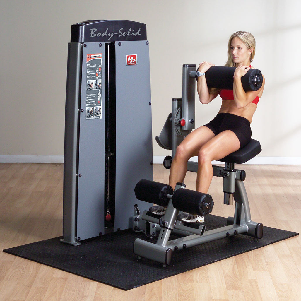 Body-Solid ProDual Ab Back Machine with Weight Stack