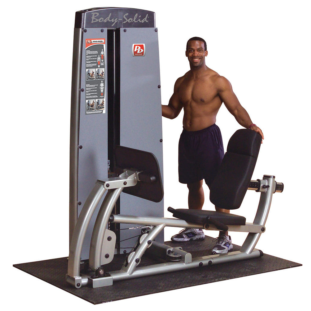 Body-Solid ProDual Leg Calf Press Machine with Weight Stack