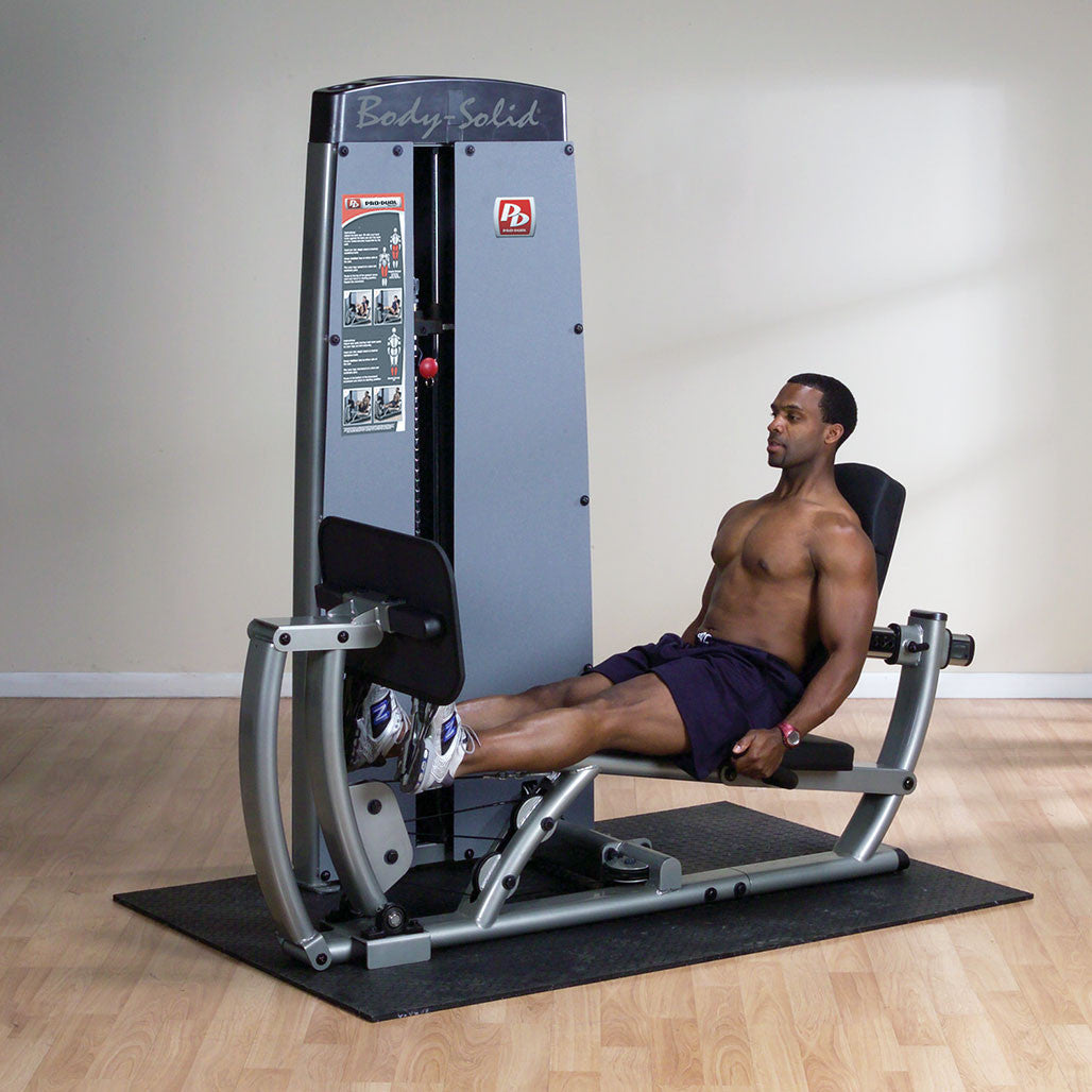 Body-Solid ProDual Leg Calf Press Machine with Weight Stack