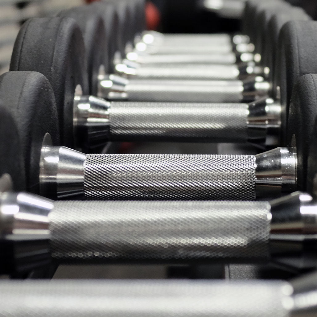 Body-Solid Premium Round Rubber Dumbbells, from 5 to 100 lb. - alternate view 5