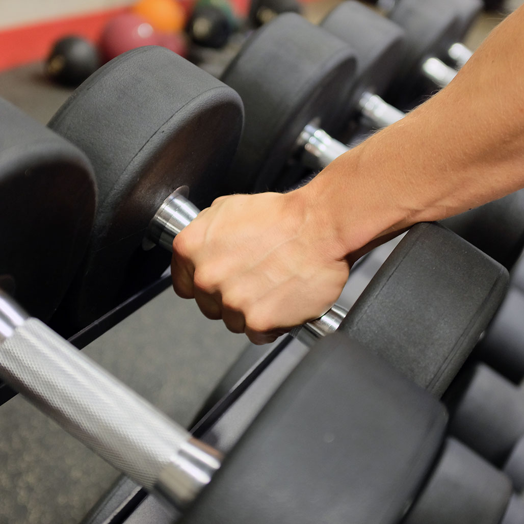 Body-Solid Premium Round Rubber Dumbbells, from 5 to 100 lb. - alternate view 3